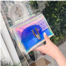 Fashion Women Transparent Handbag Small Mini Phone Casual Messenger Crossbody Laser Summer Beach Shoulder Bag 2024 - buy cheap