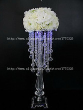Free shipment 10PCS/lots acrylic wedding centerpiece flower stand/70cm tall/20cm diameter Wedding decorations party decorations 2024 - buy cheap