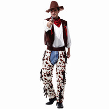 Adult Men Cowboy Cosplay Halloween Cowboy Costumes Carnival Purim Festival parade Masquerade Nightclub Role play Bar party dress 2024 - buy cheap