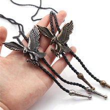 Vintage punk eagle pingente colares retro longo corda corrente colar para homens jóias acessórios presentes 2024 - compre barato