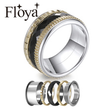 Floya Gold Ring Women Stainless Steel Wedding Rings Interchangeable Arctic Symphony Collection Ring Bague Original Design 2024 - buy cheap