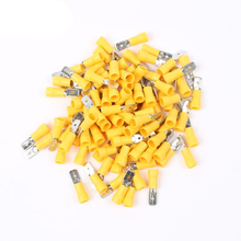 100PCS/Set MDD5.5-250 male Insulated Spade Quick Connector Terminals Crimp Terminal 2024 - buy cheap