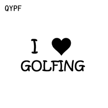 QYPF-pegatina de vinilo para decoración de coche, pegatina de 14,9x7,9 CM para deporte de Golf, parachoques, silueta de ventana, C16-1481 2024 - compra barato