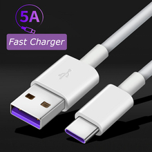 5A USB Type C Cable 1m 2m Fast Charging Type-C For Xiaomi Redmi Note 9 8 7 PRO For Samsung S10 S20 Super charge QC3.0 USB C Cabo 2024 - buy cheap