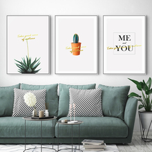 Maeham-pósteres sobre lienzo de plantas verdes para pared, cuadro decorativo, minimalista, moderno, creativo, decoración Nórdica 2024 - compra barato