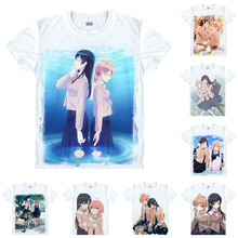 Yuu Koito Touko Nanami T Shirt Bloom Into You Yagate Kimi ni Naru Men Casual TShirt Premium T-Shirt Printed Short Sleeve Shirts 2024 - buy cheap