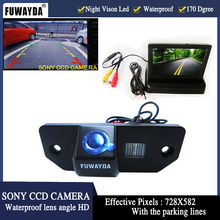 Fuwayda-câmera de visão traseira para carro, ccd 4.3 polegadas, monitorr, linha de estacionamento, carro, ford focus sedan (3 transportes), ford c-max 2024 - compre barato