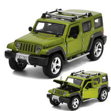 Бесплатная доставка/модель игрушки под давлением/1:32/Джип Wrangler Commander SUV автомобиль/отталкивающийся/звук светильник/образовательная Коллекция/подарок для ребенка 2024 - купить недорого