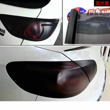 30CMX100CM Car New Matt Black Tail Light Film Tint Taillight Motorbike Headlight Rear Lamp smoked Tinting Film Stickers Styling 2024 - buy cheap