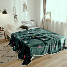 Christmas High quality Thicken plush bedspread blanket 200x230cm High Density Super Soft Flannel Blanket  for the sofa/Bed/Car 2024 - buy cheap