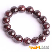 Natural Garnet Stone Beads Bracelet: 6mm To 12mm Natural Stone Bracelet DIY Jewelry Bracelet For Women For Gift Free Shipping 2024 - buy cheap