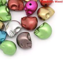 DoreenBeads Acrylic Spacer Beads Skull Mixed About 13mm( 4/8") x 11mm( 3/8"), Hole: Approx 1.8mm, 20 PCs 2024 - buy cheap
