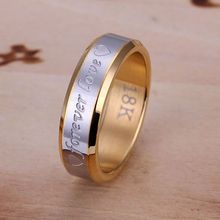 Free Shipping Silver plated  Ring Fine Fashion jewelry Love Steel Ring Women&Men Gift Silver Jewelry Finger Rings SMTR095 2024 - buy cheap