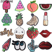 ZOTOONE Stranger Things Iron on Letter Eye Sequin Patches for Clothing Embroidered Diy Stripes Clothes Patch Stickers Applique G 2024 - buy cheap