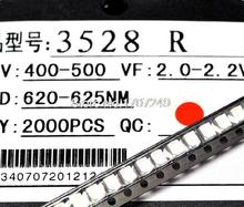 Díodos emissores de luz amarela brilhante de led smd 200 1210