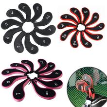 10pcs/set Golf Club putter cover Iron Putter Headcovers Set  cotton Zipper Golf Club Head Protector Covers Golf Accessories 2024 - buy cheap