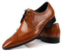 Мужские классические туфли из натуральной кожи, большие размеры 2024 - купить недорого