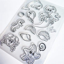 PANFELOU Marine animals Transparent Clear Silicone Stamp/Seal for DIY scrapbooking/photo album Decorative clear stamp sheets 2024 - buy cheap