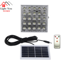 Nuevo 25 led luces de control remoto solar iluminación de emergencia de interior luces de camping 2024 - compra barato