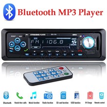Radio con Bluetooth para coche, reproductor MP3 Universal de 1 Din, manos libres, Audio estéreo de 12V, música, USB, SD, FM, entrada auxiliar con Control remoto 2024 - compra barato