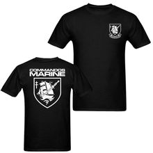 "Commandos Marine Unisex T Shirt Tee Stranger Things Design 2019 New Men's Short Sleeves Cotton Fashion Cross Cool Fit T-Shirt 2024 - buy cheap