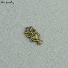 30 штук винтажных талисманы из античной бронзы diy браслет ожерелье Кулон Сова 17*9 мм D115 2024 - купить недорого