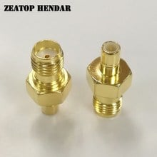 50Pcs Brass Gold Plated SMA Female Jack to SMB Male Plug Straight RF Coaxial Coax Adapter Connector 2024 - buy cheap