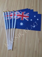 Кафник, 5 шт. Австралийский флаг 14*21CMg ручной Национальный флаг с флагом 2024 - купить недорого