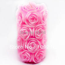 wholesale!!! New Style 3D High Cylindrical Rose (LZ0089)  Silicone Handmade Candle/Soap Mold Crafts DIY Mold 2024 - buy cheap