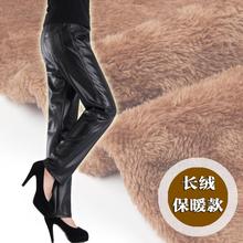 S- 3XL Plus Size high waist warm velvet filling motorcycle PU leather Pants female thicker straight warm leather pants wq837 2024 - buy cheap