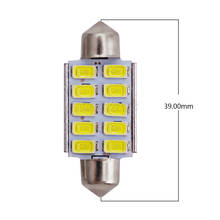 50PCS/Lot festoon 39mm LED light Canbus Error Light Bulbs C5W led 5630 5730 10LED Car led Dome Light Lamp Festoon Lights 2024 - buy cheap