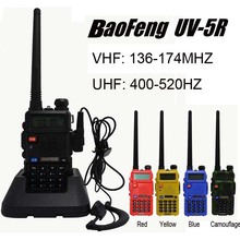 2015 Hot sale walkie talkie Baofeng UV-5R dual band vhf uhf 136-174/400-520MHZ radio station Portable hand walkie talkie UV 5R 2024 - купить недорого