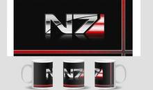 mass effect N7 Mug birthday gift cup home decal procelain tea cup ceramic coffee mugs tea mugs beer friend cups 2024 - buy cheap