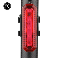 PCycling Bicycle Light MTB Road Bike 5 LED 4 Modes Waterproof USB Charge Cycling Light Mini Front/Rear Light Red Taillight 2024 - buy cheap