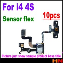 10pcs wholesale Orig For iPhone 4 4G 4S Power On Off Switch Button Light Sensor Earpiece Bracket Flex Cable Replacement Parts 2024 - buy cheap