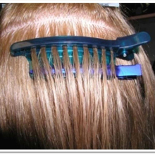 Оптовая продажа, теплоизоляционные быстрые зажимы для сепаратора, синий цвет, 2 в 1, салонные инструменты для наращивания волос, бесплатная доставка 2024 - купить недорого