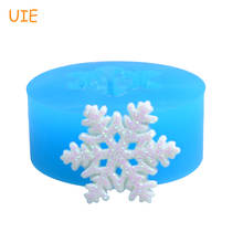 JYL227U 17.5mm Winter Snowflake Silicone Mould - Mini Cookie Mold, Cupcake Topper, Fondant, Candle Mold, Gum Paste 2024 - buy cheap