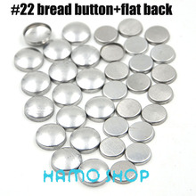 Free Shipping 100 Sets/lot #22 1.3cm/13mm Bread Shape Round Fabric Covered Cloth Button Cover Metal Jewelry Accessories 2024 - buy cheap