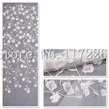 fashionable African Tulle embroidered Lace Fabric African net Lace Fabric JRB-19127 for wedding dress 2024 - buy cheap