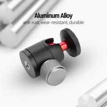 Aluminum Alloy 360 Degree Swivel Mini Ball Head 1/4" Screw Mount for DSLR Camera Tripod Mini Ball Head 1/4" Screw 2024 - buy cheap