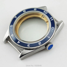 DEBERT-funda de reloj de zafiro de 41mm con bisel azul de cerámica, compatible con DG 2813,ETA 2836 P479 2024 - compra barato