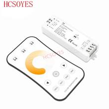 V2+R7-1 2.4GHz Wireless RF Color temperature LED Controller 2CH RF Dimmer For Dual Color LED Strip Tape Ribbon