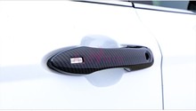 2018 Color de fibra de carbono cubierta de manija de puerta y Bol embellecedor de Panel ABS Kit de diseño de coche para accesorios Toyota Camry 2024 - compra barato