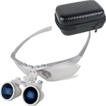 Binocular Loupes magnification 2.5x 420mm Optical Glass Loupe +Black case 2024 - buy cheap