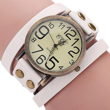 CCQ Luxury Brand Women's Watches Vintage Cow Leather Bracelet Watch Men Wristwatch Ladies Dress Quartz Watch reloj 2018 #N05 2024 - buy cheap