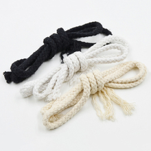 Cordón de algodón de 8mm x 10 metros, cuerda de algodón tejido hecho a mano para accesorios, bolsa, proyectos de artesanía, cordón de 3 colores 2024 - compra barato