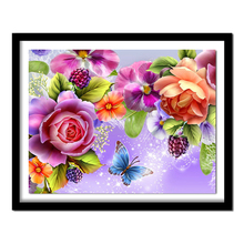 5d diy diamond embroidery butterfly&flower diamond painting Cross Stitch full square Rhinestone  home decoration 2024 - buy cheap