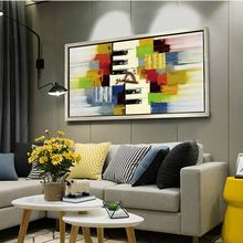 Pinturas abstratas para parede, pintura a óleo em tela, decoração para casa, sala de estar, pintura a mão, pintura de loja 2024 - compre barato