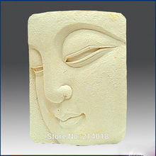 DIY  Buddha Close-up eyes cuboid  Food-grade handmade silicone soap candle cake decoration mold 2024 - buy cheap