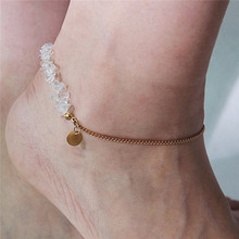 Модный набор ножных браслетов с кристаллами и блестками для женщин, винтажные пляжные массивные браслеты на ногу в стиле бохо, вечерние летние ювелирные изделия для ног 2024 - купить недорого